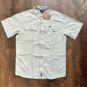 Patagonia Men’s Sol Patrol 2 Shirt Medium Beige/ Pelican